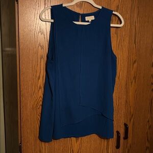 Top Mud Pie Women’s Size Large Royal Blue Raleigh Panel Tank Shirt Top